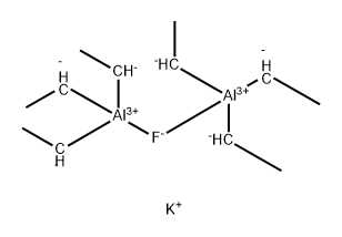 potassium mu-fluoro-bis(triethylaluminium) 结构式