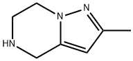 2-メチル-4,5,6,7-テトラヒドロピラゾロ[1,5-A]ピラジン二塩酸塩 化学構造式