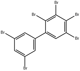 2,3,34,5,5HexabroMobiphenyl Structure