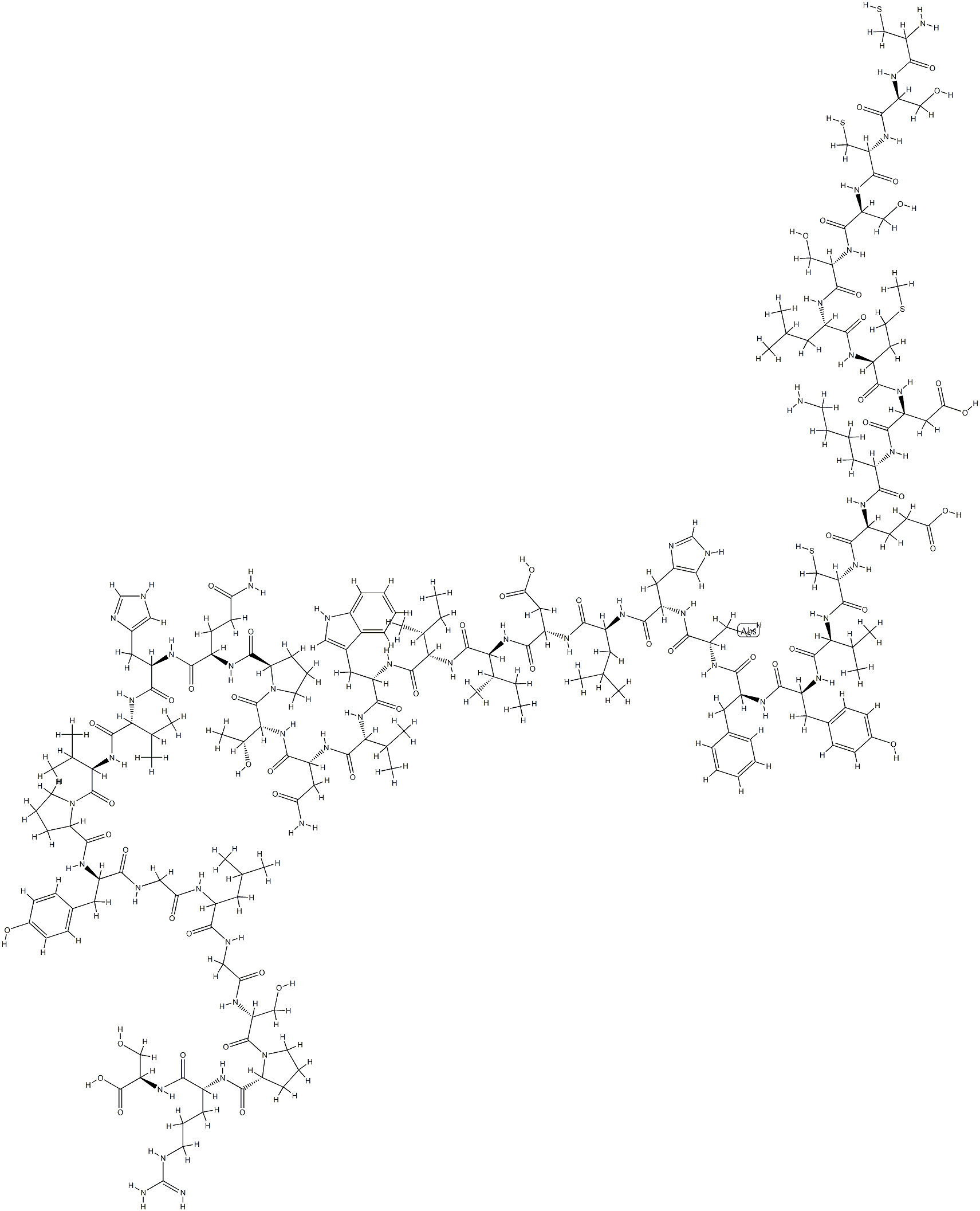 BIG ET-1 (1-38) (HUMAN) Structure