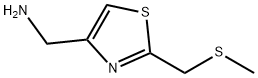 ({2-[(メチルチオ)メチル]-1,3-チアゾール-4-イル}メチル)アミン塩酸塩 化学構造式