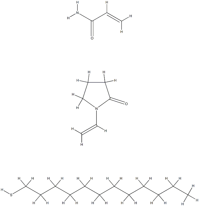2-Propenamide, telomer with 1-dodecanethiol and 1-ethenyl-2-pyrrolidinone Structure