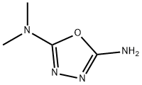 N,N-ジメチル-1,3,4-オキサジアゾール-2,5-ジアミン 化学構造式