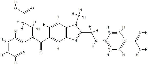Dabigatran 13C6, 1210608-88-0, 结构式