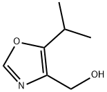 (5-イソプロピル-1,3-オキサゾール-4-イル)メタノール 化学構造式