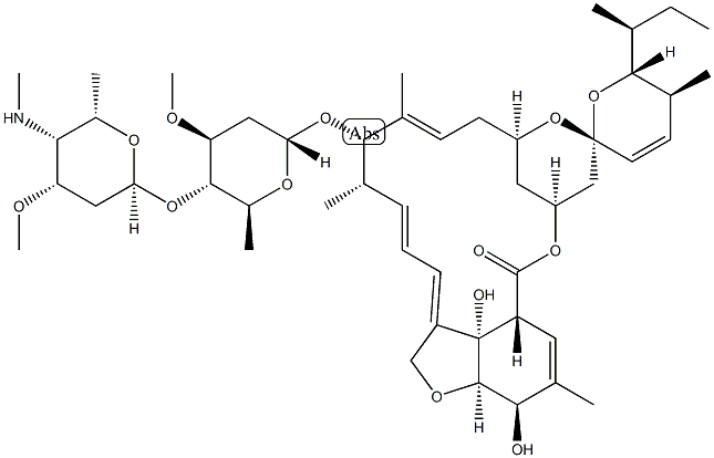 依马菌素B1A, 121124-29-6, 结构式