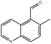 6-メチル-5-キノリンカルブアルデヒド 化学構造式