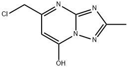 5-(クロロメチル)-2-メチル[1,2,4]トリアゾロ[1,5-A]ピリミジン-7-オール 化学構造式