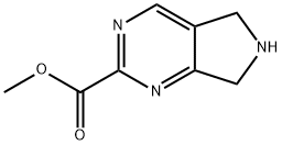 甲基 6,7-二氢-5H-吡咯并[3,4-D]嘧啶-2-甲酸基酯, 1211530-60-7, 结构式