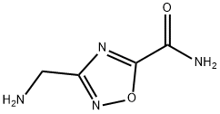 3-(アミノメチル)-1,2,4-オキサジアゾール-5-カルボキサミド塩酸塩 化学構造式