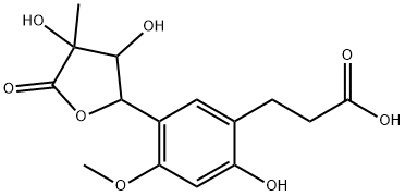 Secodihydro-hydraMicroMelin B 化学構造式