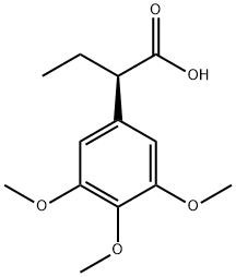 (R)-2-(3,4,5-三甲氧基苯基)丁酸, 1212160-00-3, 结构式