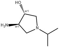 trans-4-amino-1-isopropyl-3-pyrrolidinol(SALTDATA: 2HCl) 化学構造式