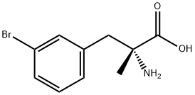 α-Me-D-Phe(3-Br)-OH·H<sub>2<sub>O 化学構造式