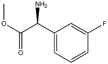 S-3-氟苯甘氨酸甲酯, 1212939-64-4, 结构式