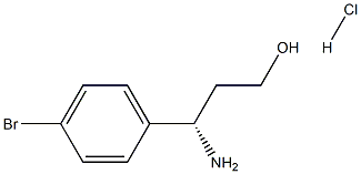 (S)-3-氨基-3-(4-溴苯基)丙烷-1-醇盐酸盐, 1213312-07-2, 结构式