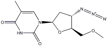 Thymidine,3'-azido-3'-deoxy-5'-O-methyl- (9CI) Structure