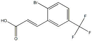 (E)-3-(2-bromo-5-(trifluoromethyl)phenyl)acrylic acid Struktur