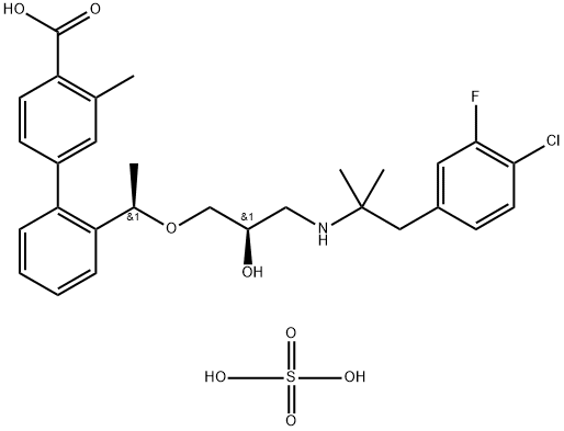 エンカレレット硫酸塩 化学構造式