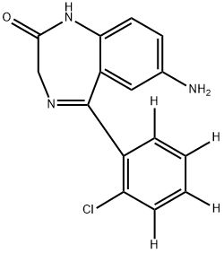 7-Aminoclonazepam-d 化学構造式