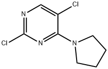2,5-dichloro-4-(pyrrolidin-1-yl)pyrimidine,1215126-58-1,结构式