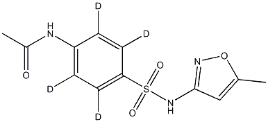 N-Acetyl Sulfamethoxazole-d4 Struktur