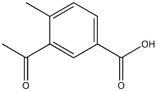 3-Acetyl-4-methylbenzoic Acid,1216050-56-4,结构式