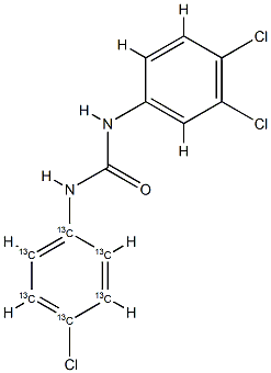 Triclocarban-13C6 Struktur