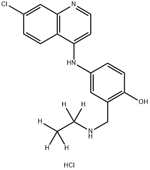 N-Desethylamodiaquine-D5 dihydrochloride Structure