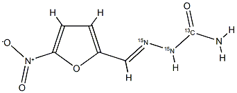 呋喃西林-13C,15N2 结构式