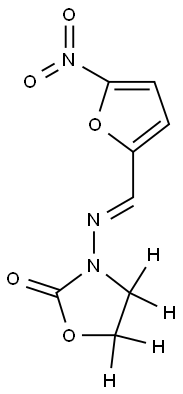 四氘代呋喃唑酮 结构式