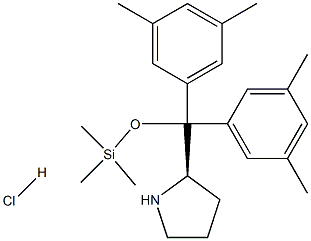 (R)-α,α-Bis(3,5-diMethylphenyl)-2-pyrrolidineMethanol triMethylsilyl ether hydrochloride 97% Structure