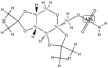 Topiramate-13C6 Structure