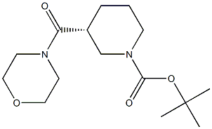 (R)-1-Boc-3-(morpholin-4-ylcarbonyl)piperidine Structure
