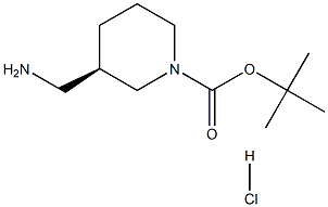 R-3-(AMINOMETHYL)-1-N-BOC-PIPERIDINE-HCl Structure