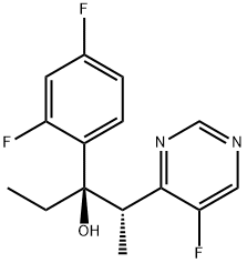 (2S,3R)-3-(2,4-difluorophenyl)-2-(5-fluoropyrimidin-4-yl)pentan-3-ol Structure