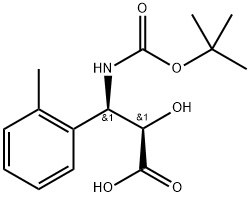 N-(Tert-Butoxy)Carbonyl (2R,3R)-3-hydroxy-3-o-tolylpropionic acid, 1217716-40-9, 结构式