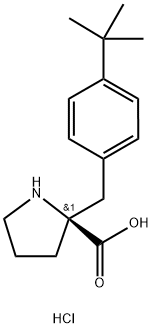 (S)-ALPHA-(4-TERT-BUTYL-PHENYL)-PROLINE-HCL Struktur