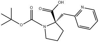(Tert-Butoxy)Carbonyl (S)-Alpha-(2-Pyridinylmethyl)-Pro,1217765-55-3,结构式