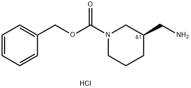 R-3-(AMINOMETHYL)-1-N-CBZ-PIPERIDINE-HCl Struktur