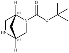(1R,4R)-REL-2,5-二氮杂双环[2.2.1]庚烷-2-羧酸叔丁酯,1217975-73-9,结构式