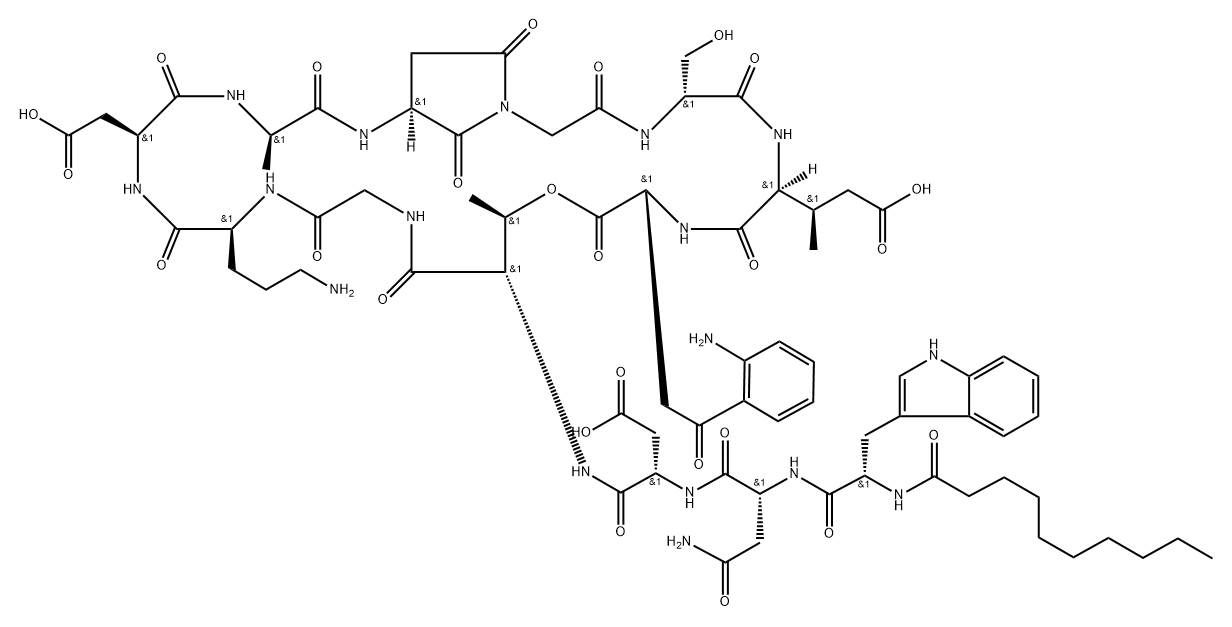 9-(2,5-d|Dioxo-L-3-aMino-1-pyrrolidineacetic acid)-10-deglycine DaptoMycin