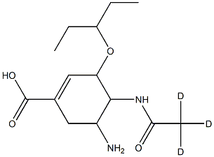 OSELTAMIVIR ACID-D3 Structure