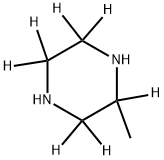 (±)-2-Methylpiperazine--d7 结构式