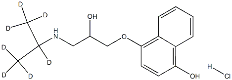4-OHPropranolol-d7 HCl Struktur