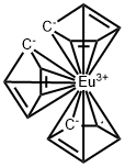tris(eta5-cyclopenta-2,4-dienyl)europium 结构式