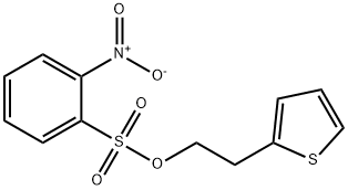 Benzenesulfonic acid, 2-nitro-, 2-(2-thienyl)ethyl ester Structure
