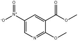 Methyl 2-Methoxy-5-nitronicotinic acid Struktur
