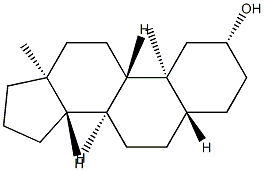 5α-アンドロスタン-2β-オール 化学構造式