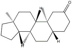 5α-アンドロスタン-2-オン 化学構造式
